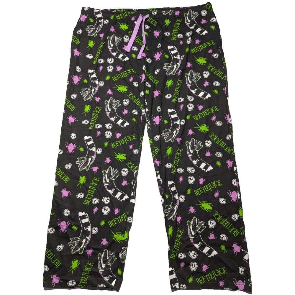 BEETLEJUICE Ripple Junction Allover Print Lounge Wear Pajama Pants - Men 5X EUC‎